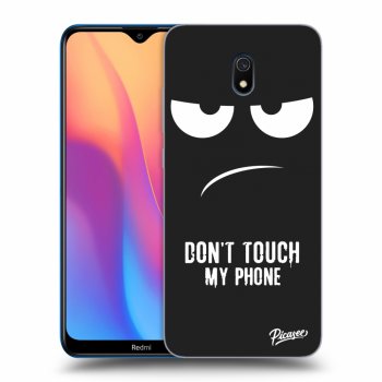 Picasee silikonowe czarne etui na Xiaomi Redmi 8A - Don't Touch My Phone