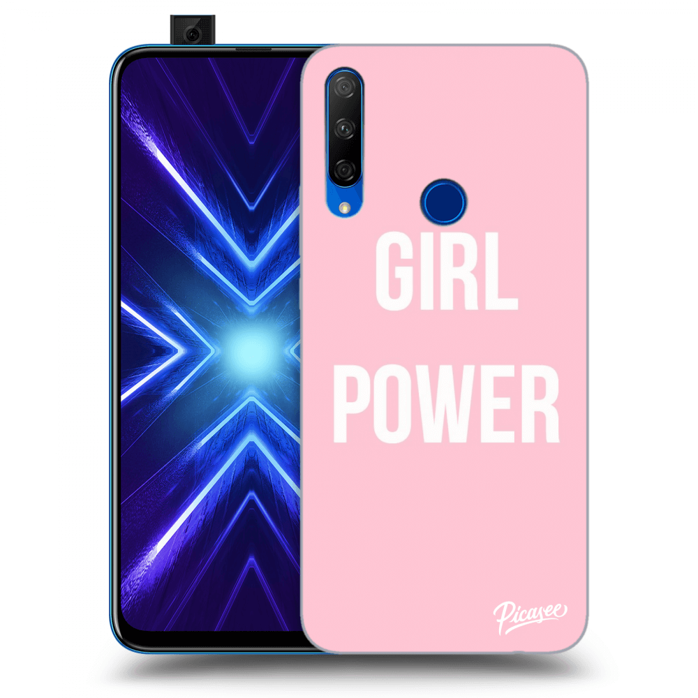 Picasee silikonowe przeźroczyste etui na Honor 9X - Girl power