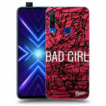 Picasee silikonowe przeźroczyste etui na Honor 9X - Bad girl