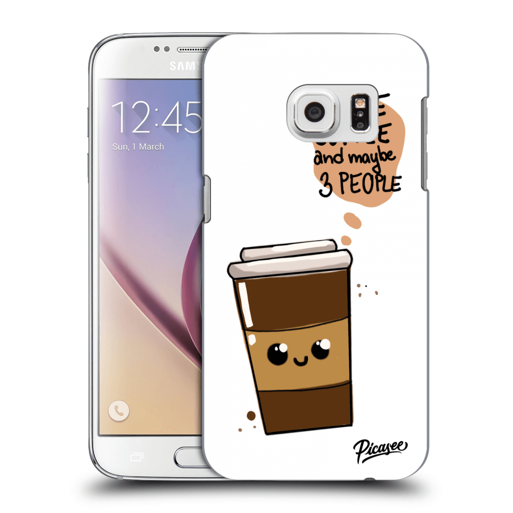 Picasee silikonowe przeźroczyste etui na Samsung Galaxy S7 G930F - Cute coffee