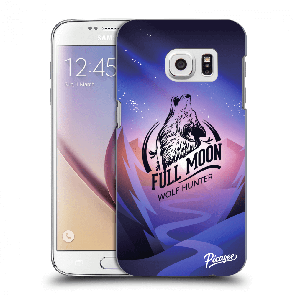 Picasee silikonowe przeźroczyste etui na Samsung Galaxy S7 G930F - Wolf