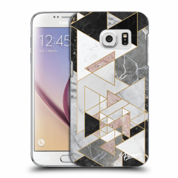 Picasee silikonowe przeźroczyste etui na Samsung Galaxy S7 G930F - Light geometry