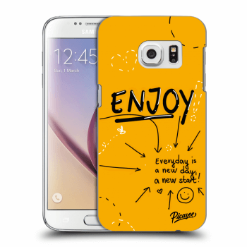 Picasee silikonowe przeźroczyste etui na Samsung Galaxy S7 G930F - Enjoy