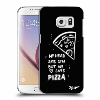 Picasee silikonowe przeźroczyste etui na Samsung Galaxy S7 G930F - Pizza