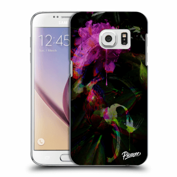 Picasee silikonowe przeźroczyste etui na Samsung Galaxy S7 G930F - Peony Color