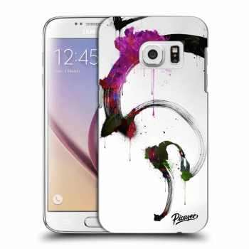Picasee silikonowe przeźroczyste etui na Samsung Galaxy S7 G930F - Peony White