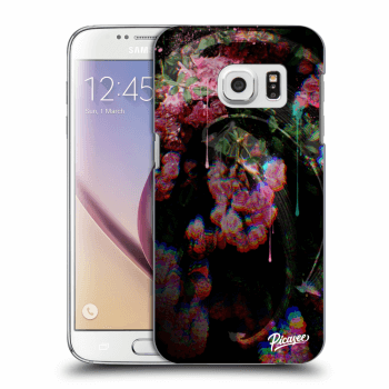 Picasee silikonowe przeźroczyste etui na Samsung Galaxy S7 G930F - Rosebush limited