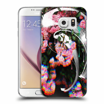 Picasee silikonowe przeźroczyste etui na Samsung Galaxy S7 G930F - Rosebush white