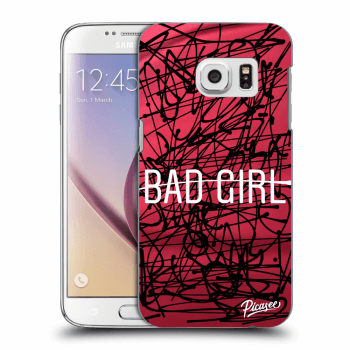 Picasee silikonowe przeźroczyste etui na Samsung Galaxy S7 G930F - Bad girl