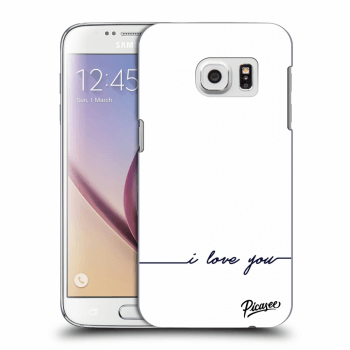 Picasee silikonowe przeźroczyste etui na Samsung Galaxy S7 G930F - I love you