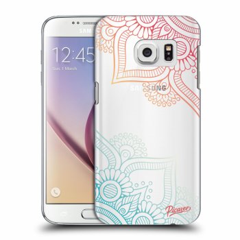 Picasee silikonowe przeźroczyste etui na Samsung Galaxy S7 G930F - Flowers pattern