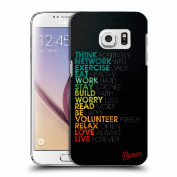 Picasee silikonowe przeźroczyste etui na Samsung Galaxy S7 G930F - Motto life