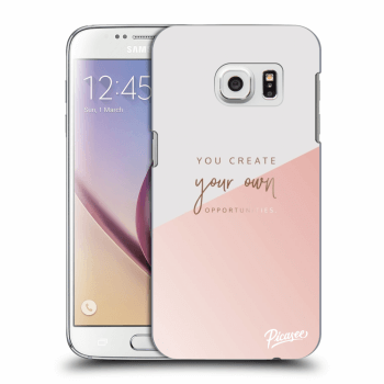 Picasee silikonowe przeźroczyste etui na Samsung Galaxy S7 G930F - You create your own opportunities