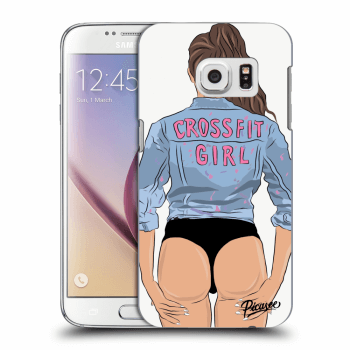 Picasee silikonowe przeźroczyste etui na Samsung Galaxy S7 G930F - Crossfit girl - nickynellow
