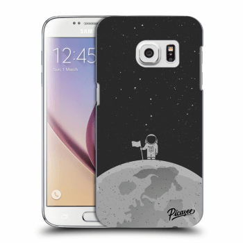 Picasee silikonowe przeźroczyste etui na Samsung Galaxy S7 G930F - Astronaut