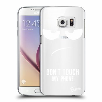 Picasee silikonowe przeźroczyste etui na Samsung Galaxy S7 G930F - Don't Touch My Phone
