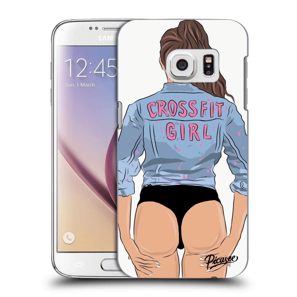 Picasee silikonowe przeźroczyste etui na Samsung Galaxy S7 G930F - Crossfit girl - nickynellow