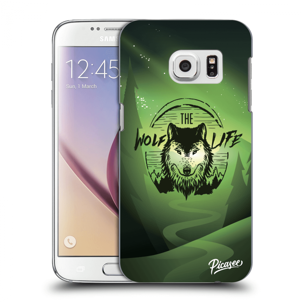 Picasee silikonowe przeźroczyste etui na Samsung Galaxy S7 G930F - Wolf life