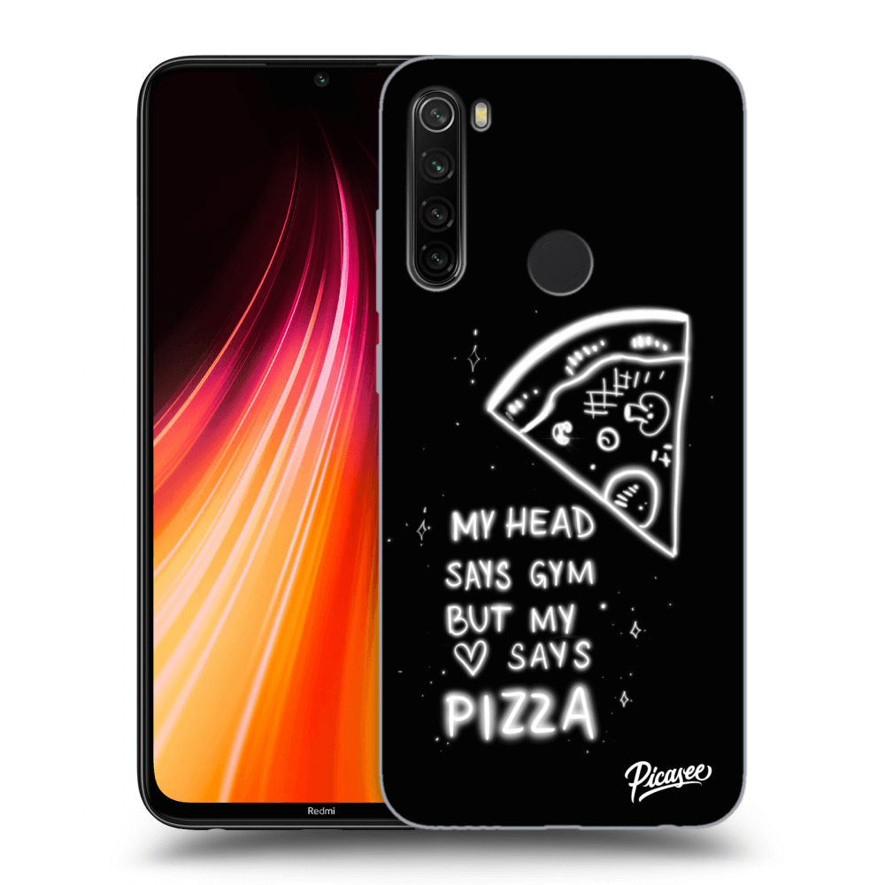 Picasee silikonowe przeźroczyste etui na Xiaomi Redmi Note 8T - Pizza