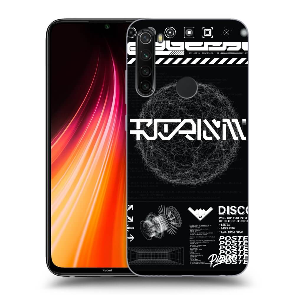 Picasee silikonowe czarne etui na Xiaomi Redmi Note 8T - BLACK DISCO