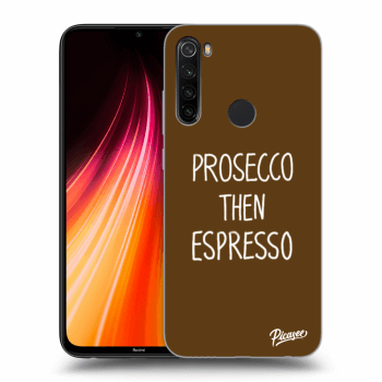 Picasee silikonowe przeźroczyste etui na Xiaomi Redmi Note 8T - Prosecco then espresso