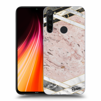 Etui na Xiaomi Redmi Note 8T - Pink geometry