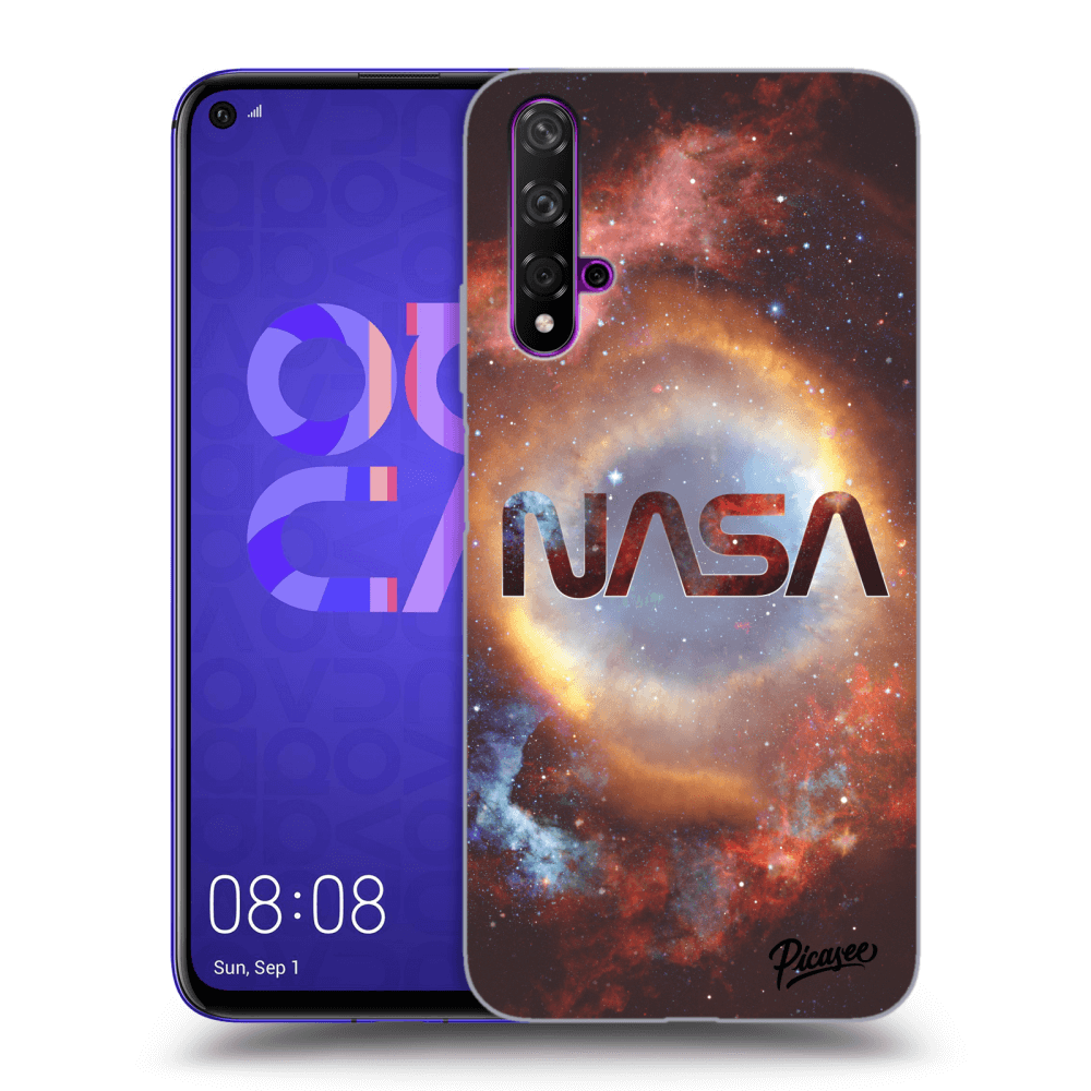 Picasee silikonowe czarne etui na Huawei Nova 5T - Nebula
