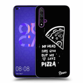Picasee silikonowe przeźroczyste etui na Huawei Nova 5T - Pizza