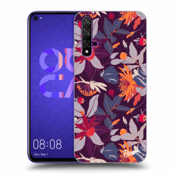 Etui na Huawei Nova 5T - Purple Leaf