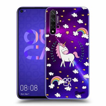 Picasee silikonowe przeźroczyste etui na Huawei Nova 5T - Unicorn star heaven
