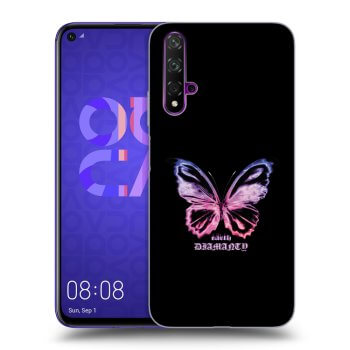 Etui na Huawei Nova 5T - Diamanty Purple