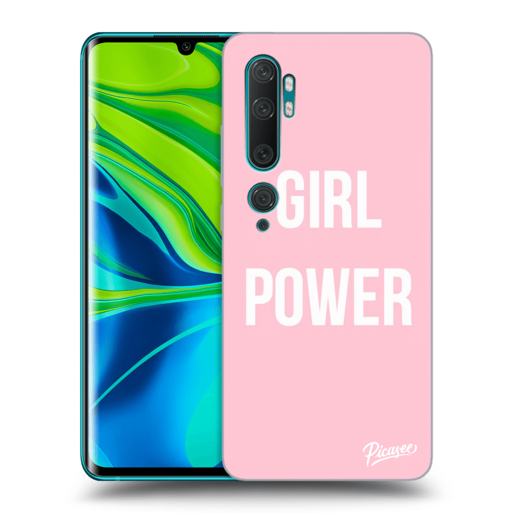 Picasee silikonowe przeźroczyste etui na Xiaomi Mi Note 10 (Pro) - Girl power