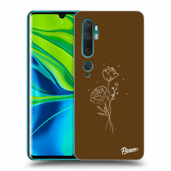 Etui na Xiaomi Mi Note 10 (Pro) - Brown flowers
