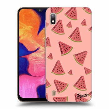 Picasee silikonowe przeźroczyste etui na Samsung Galaxy A10 A105F - Watermelon