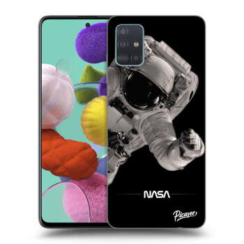 Picasee silikonowe przeźroczyste etui na Samsung Galaxy A51 A515F - Astronaut Big