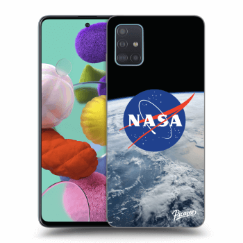 Picasee silikonowe czarne etui na Samsung Galaxy A51 A515F - Nasa Earth