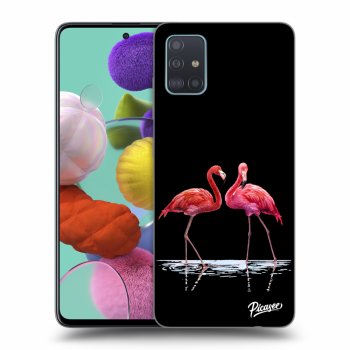 Etui na Samsung Galaxy A51 A515F - Flamingos couple