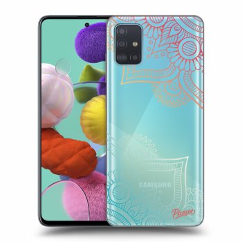 Picasee silikonowe przeźroczyste etui na Samsung Galaxy A51 A515F - Flowers pattern