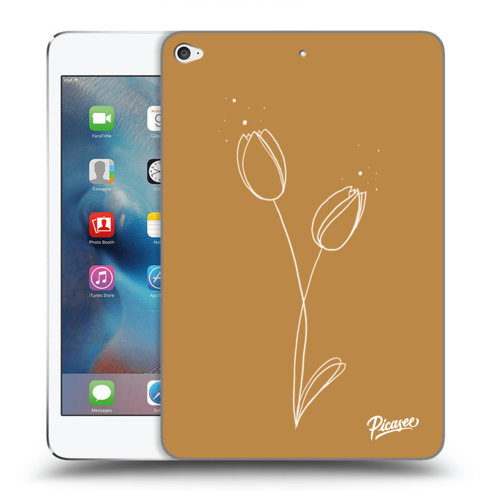Picasee silikonowe przeźroczyste etui na Apple iPad mini 4 - Tulips