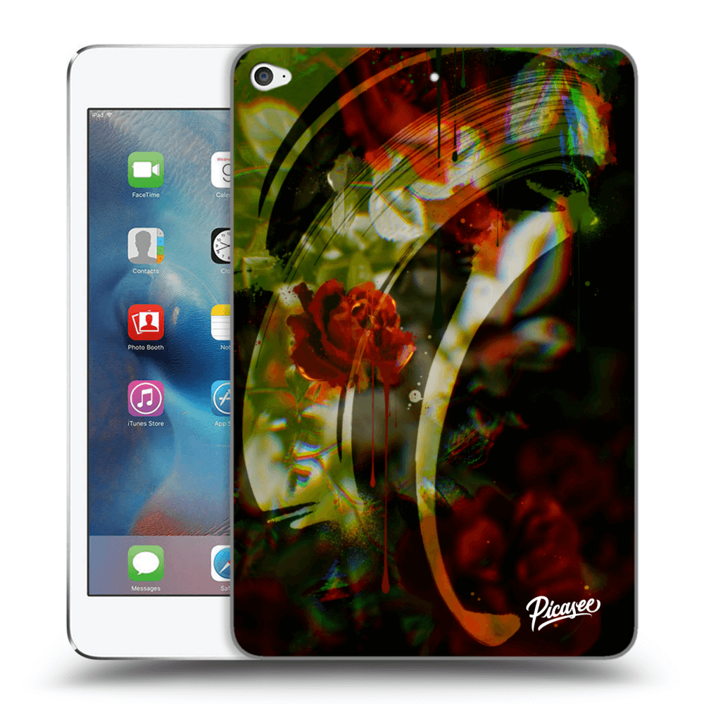 Picasee silikonowe przeźroczyste etui na Apple iPad mini 4 - Roses color