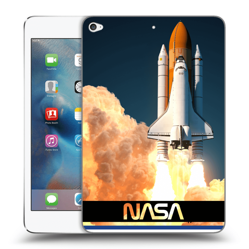 Picasee silikonowe przeźroczyste etui na Apple iPad mini 4 - Space Shuttle