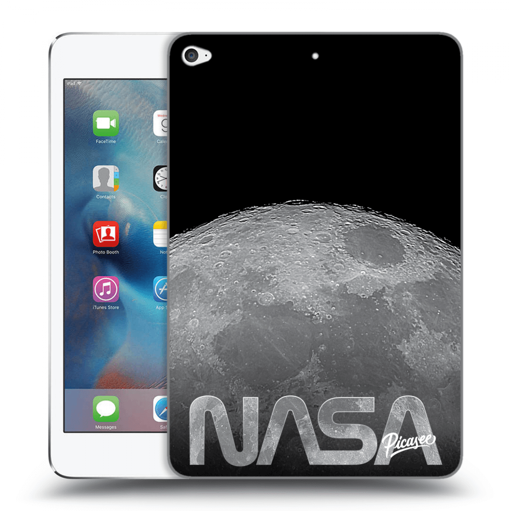 Picasee silikonowe czarne etui na Apple iPad mini 4 - Moon Cut