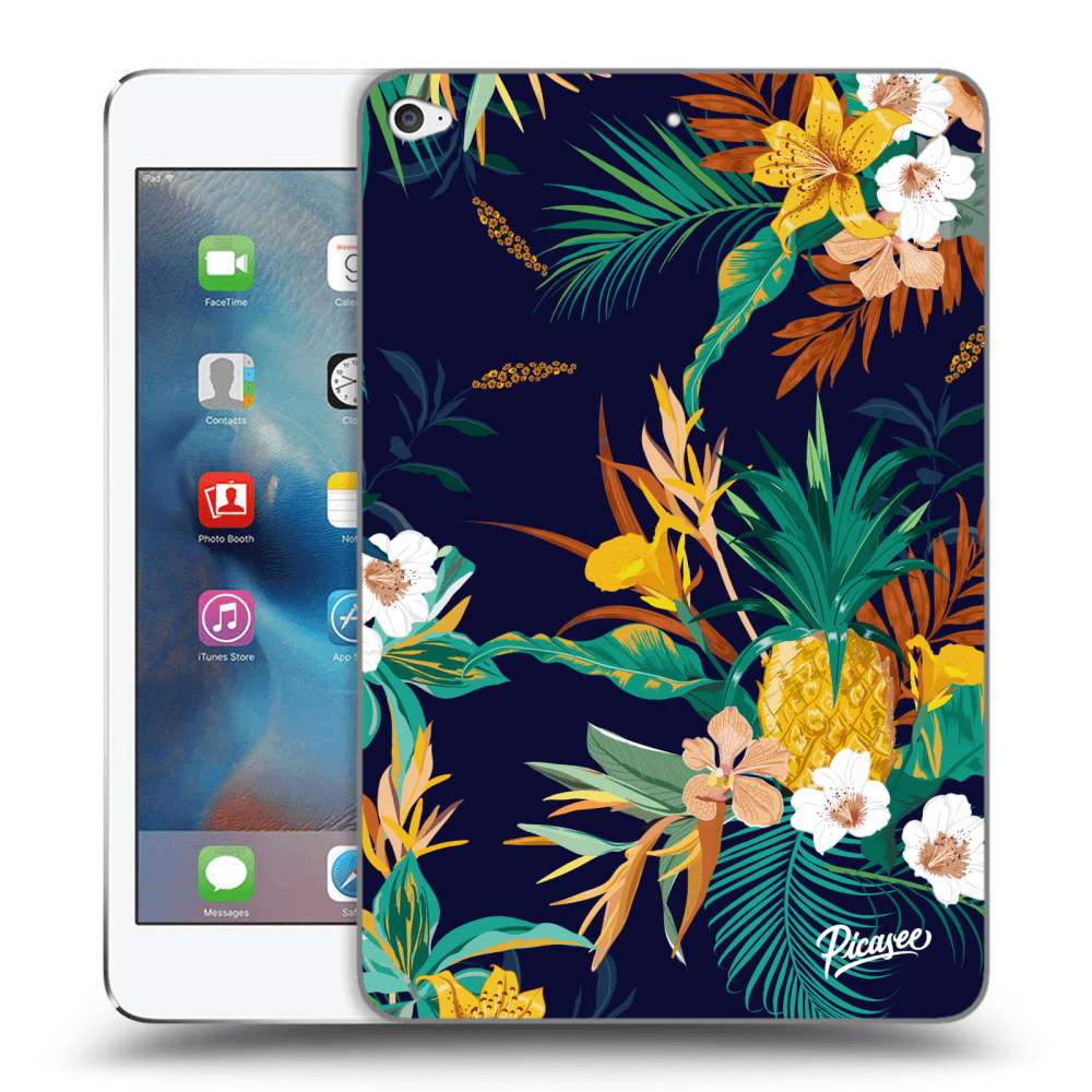 Picasee silikonowe przeźroczyste etui na Apple iPad mini 4 - Pineapple Color