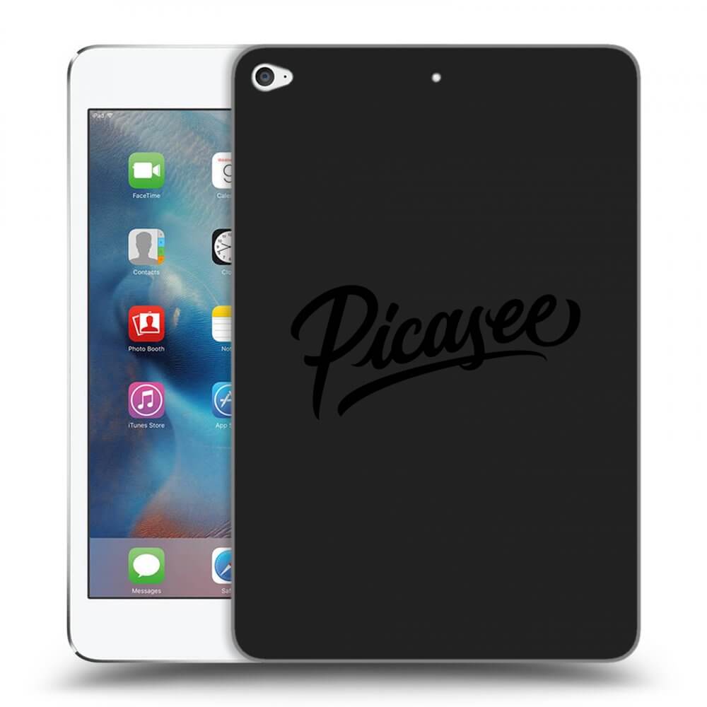 Picasee silikonowe czarne etui na Apple iPad mini 4 - Picasee - old logo - black