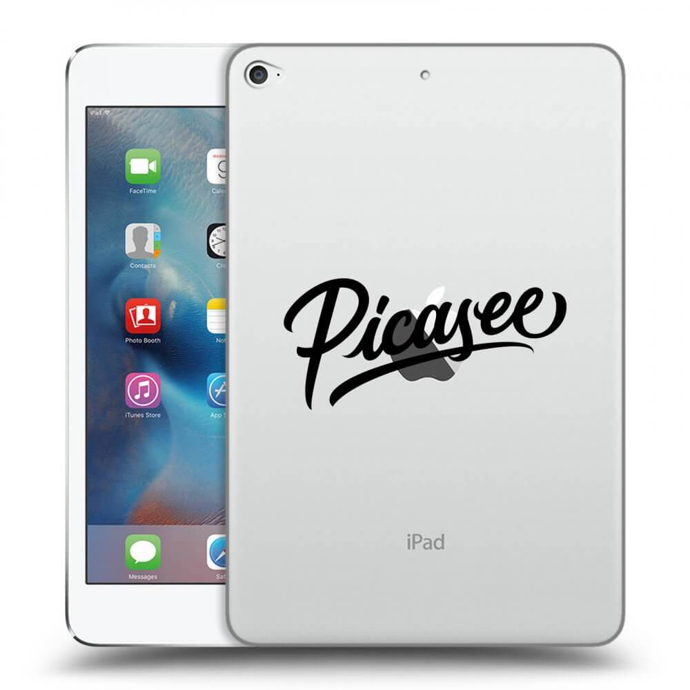 Picasee silikonowe przeźroczyste etui na Apple iPad mini 4 - Picasee - old logo - black