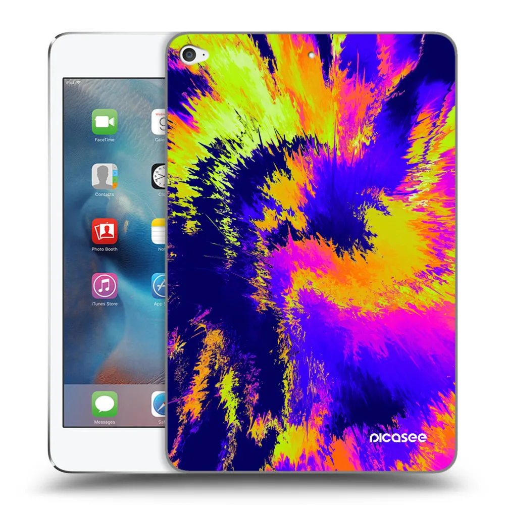 Picasee silikonowe przeźroczyste etui na Apple iPad mini 4 - Burn