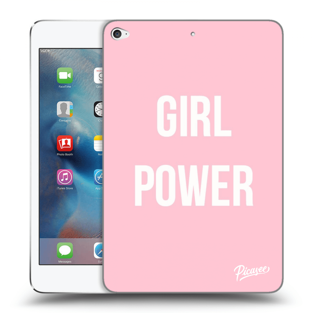 Picasee silikonowe czarne etui na Apple iPad mini 4 - Girl power