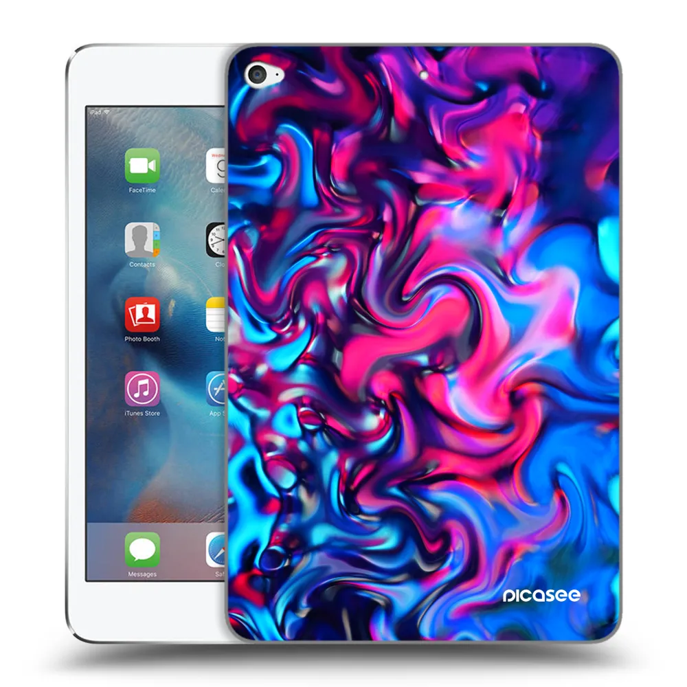Picasee silikonowe przeźroczyste etui na Apple iPad mini 4 - Redlight