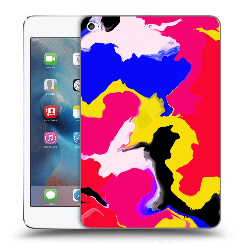 Picasee silikonowe przeźroczyste etui na Apple iPad mini 4 - Watercolor