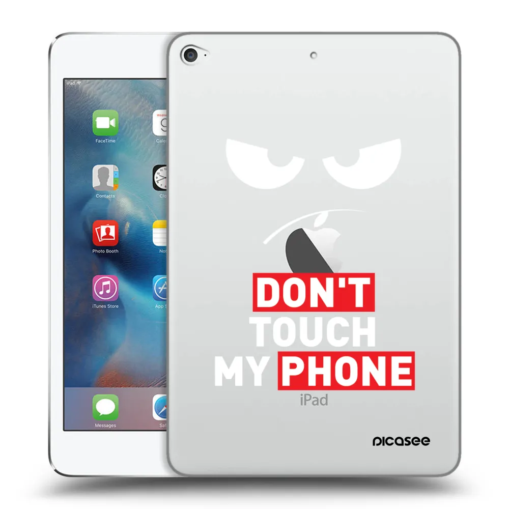 Picasee silikonowe przeźroczyste etui na Apple iPad mini 4 - Angry Eyes - Transparent